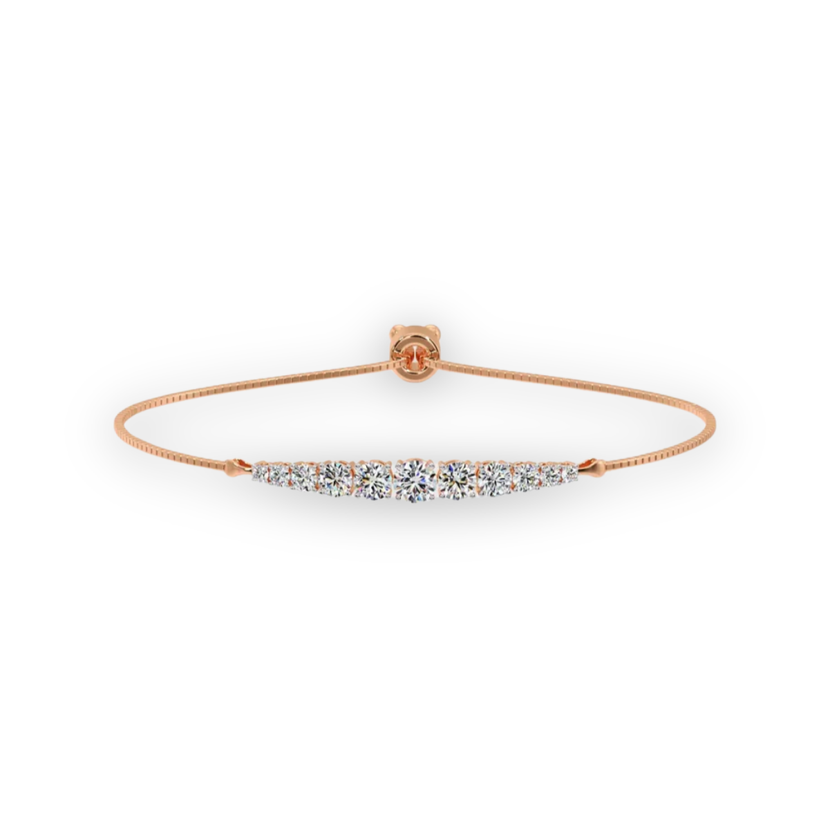 Radiant Rose Diamond Bracelet