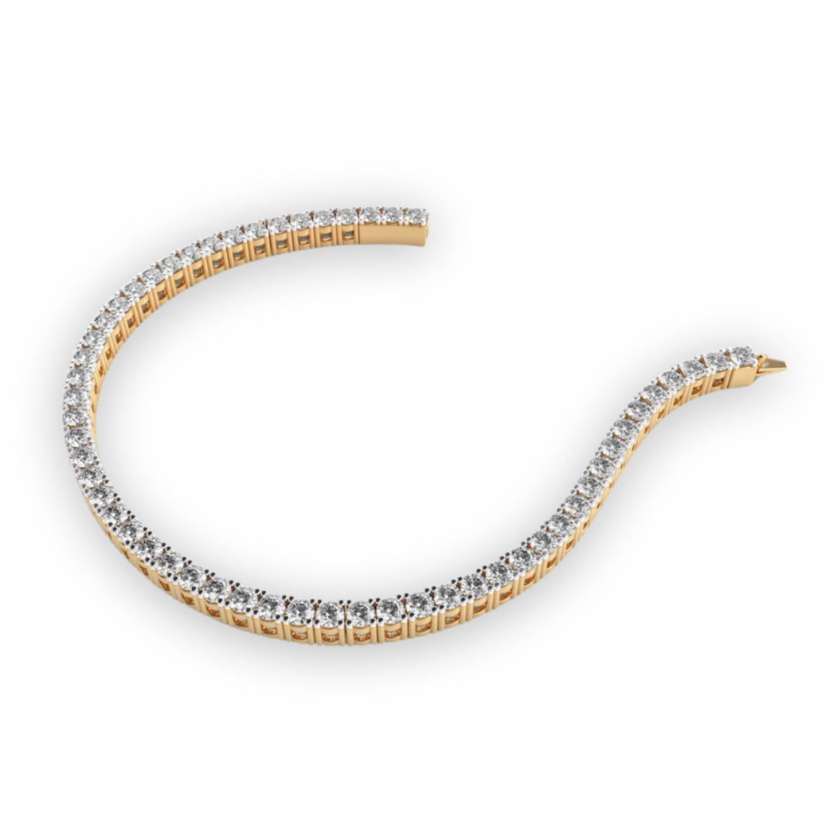 Single-Tone Diamond Tennis Bracelet