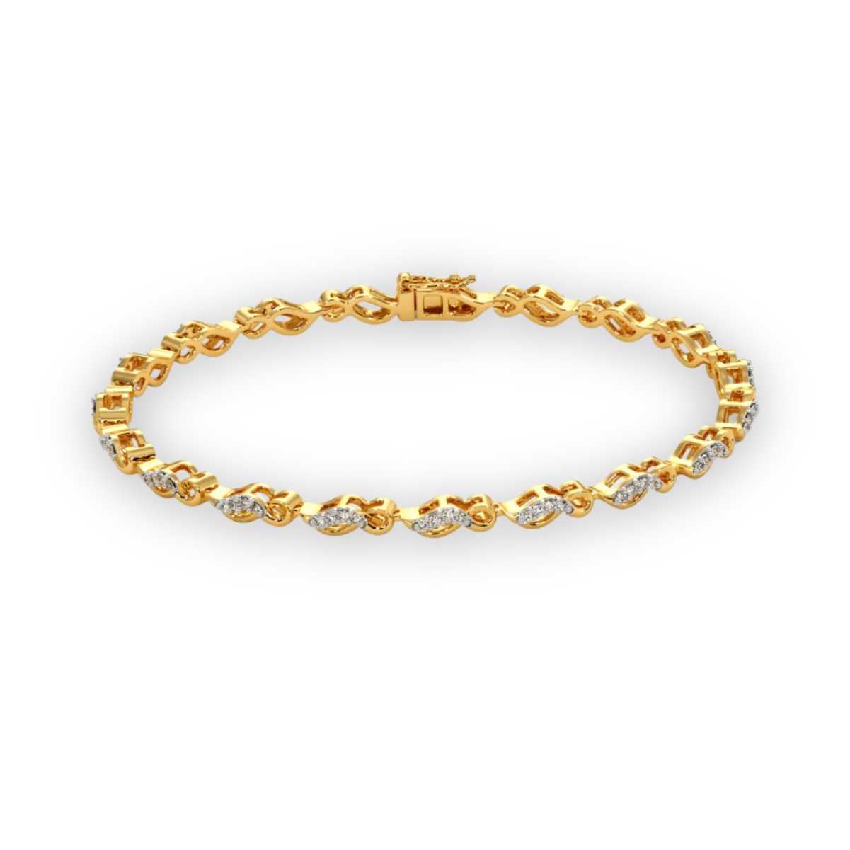 Eterna Diamond Infinity Bracelet – 18K Gold