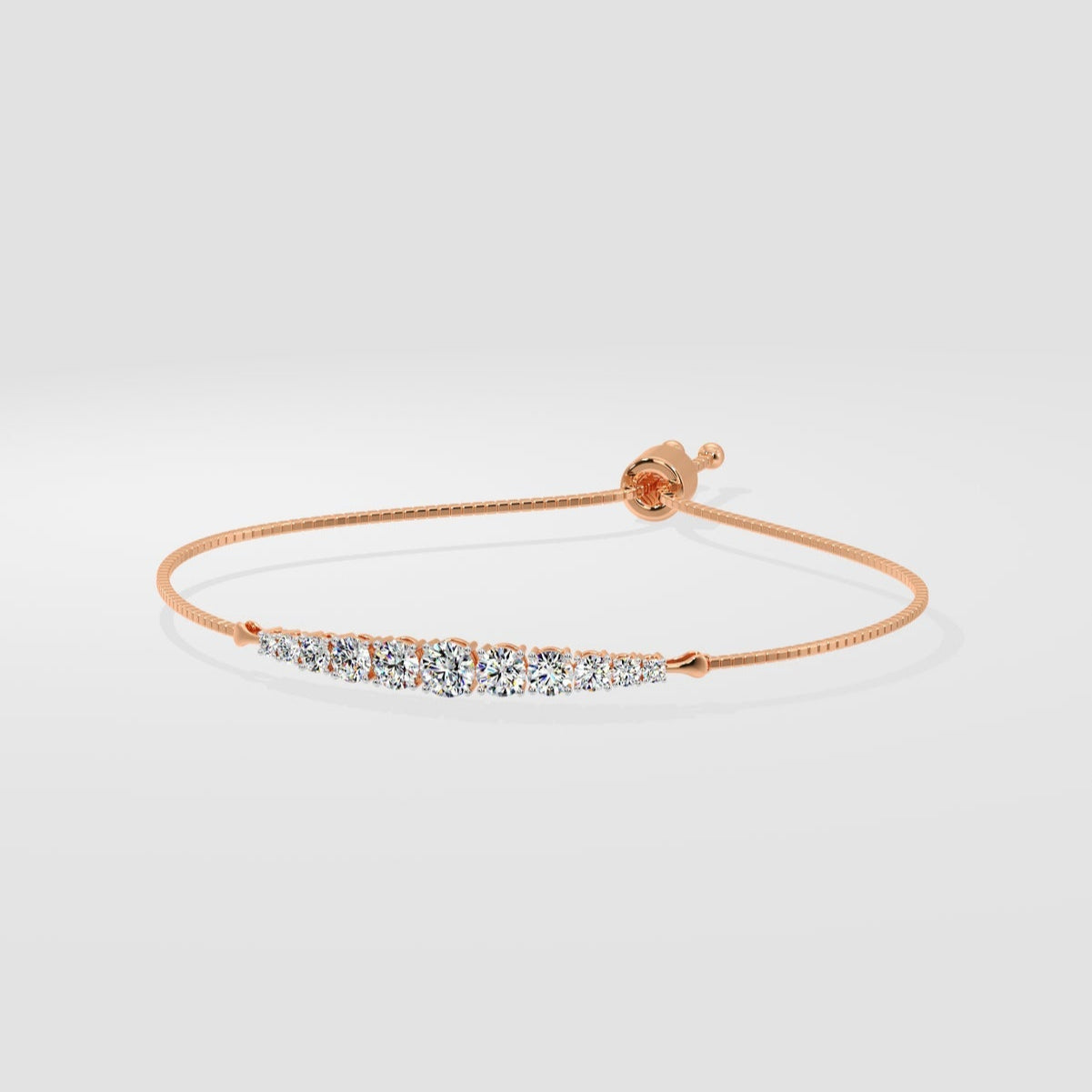 Radiant Rose Diamond Bracelet