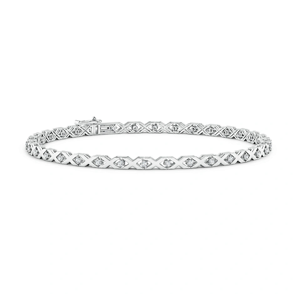 18K Gold Diamond Bracelet for Men