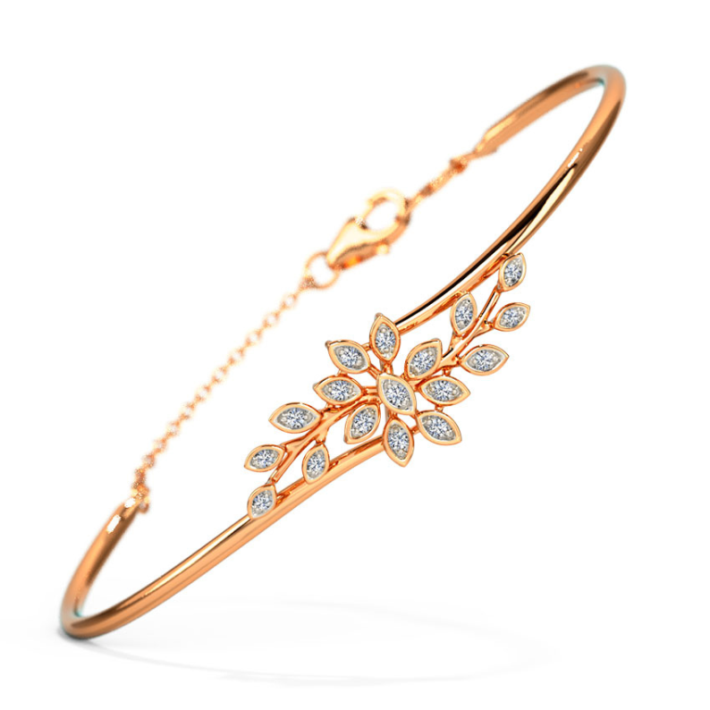 Radiant Rose Diamond Bracelet