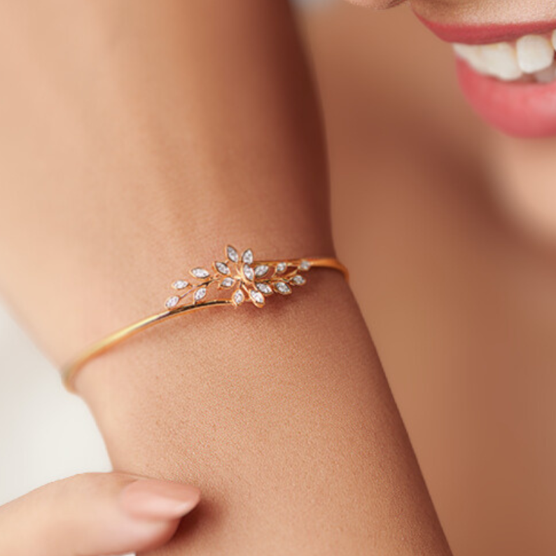 Radiant Rose Diamond Bracelet