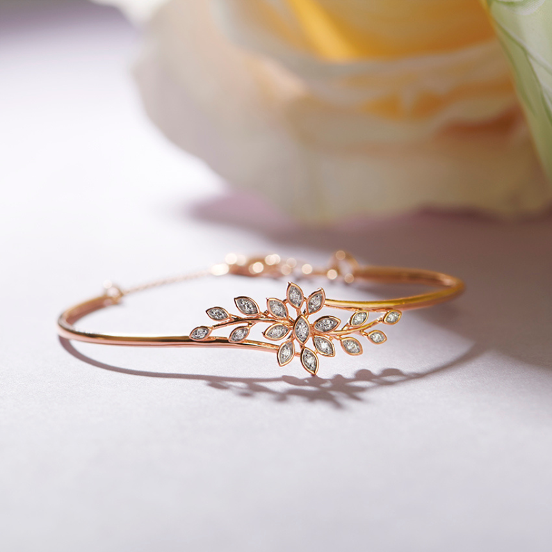 Radiant Rose Diamond Bracelet