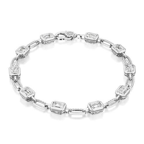 Luxury Baguette Tennis Bracelet – Gold, Rose Gold & White Gold