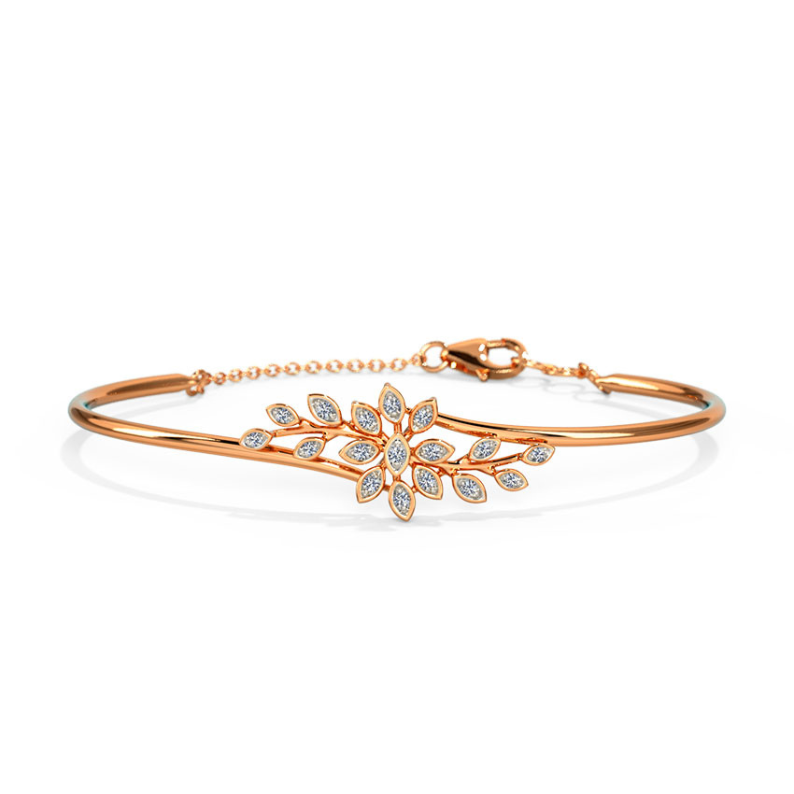 Radiant Rose Diamond Bracelet