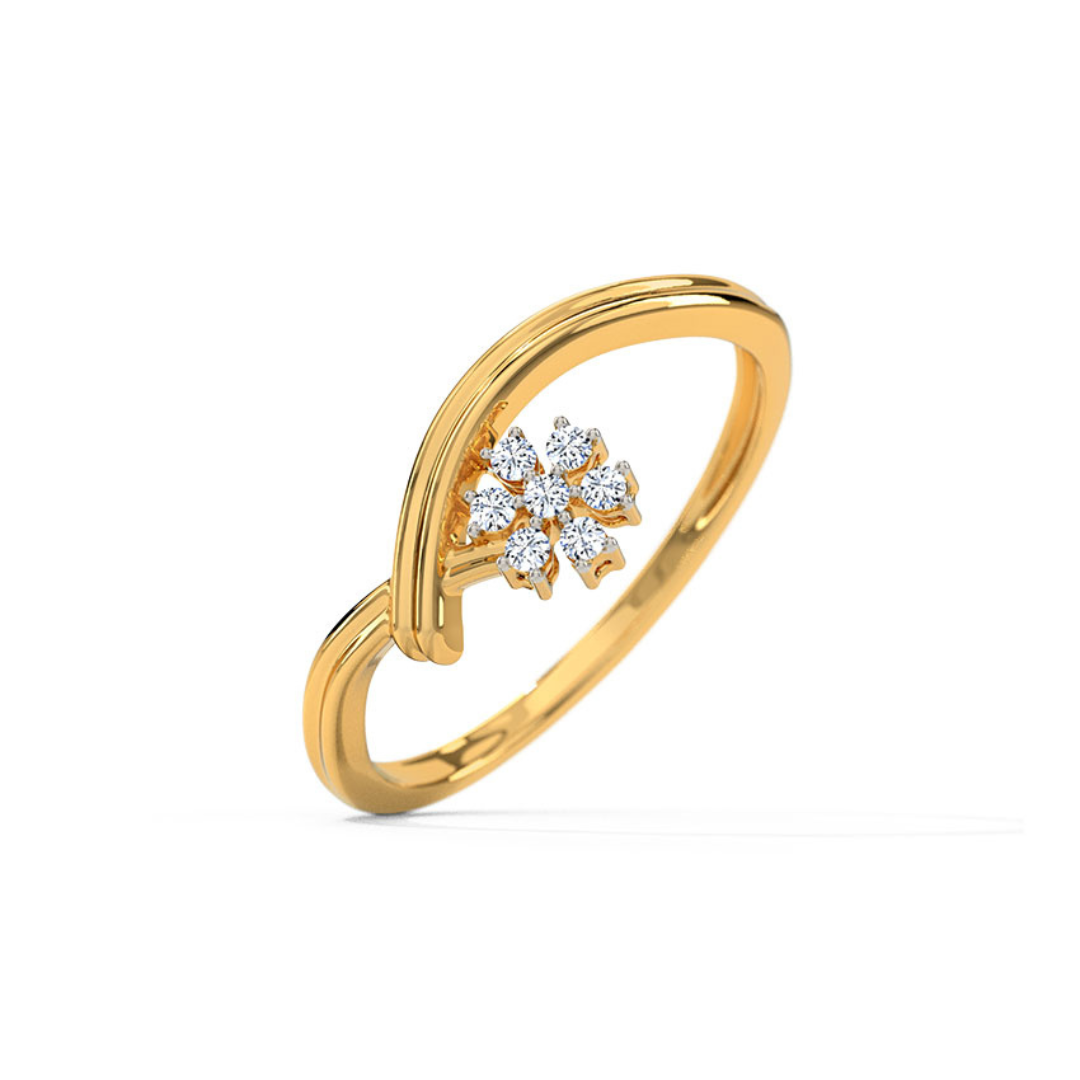 Floral Hold Diamond Ring – Elegant Flower-Inspired