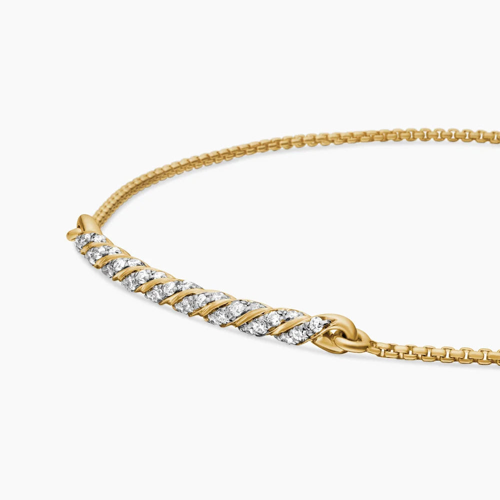 18K Gold Diamond Bracelet for Women