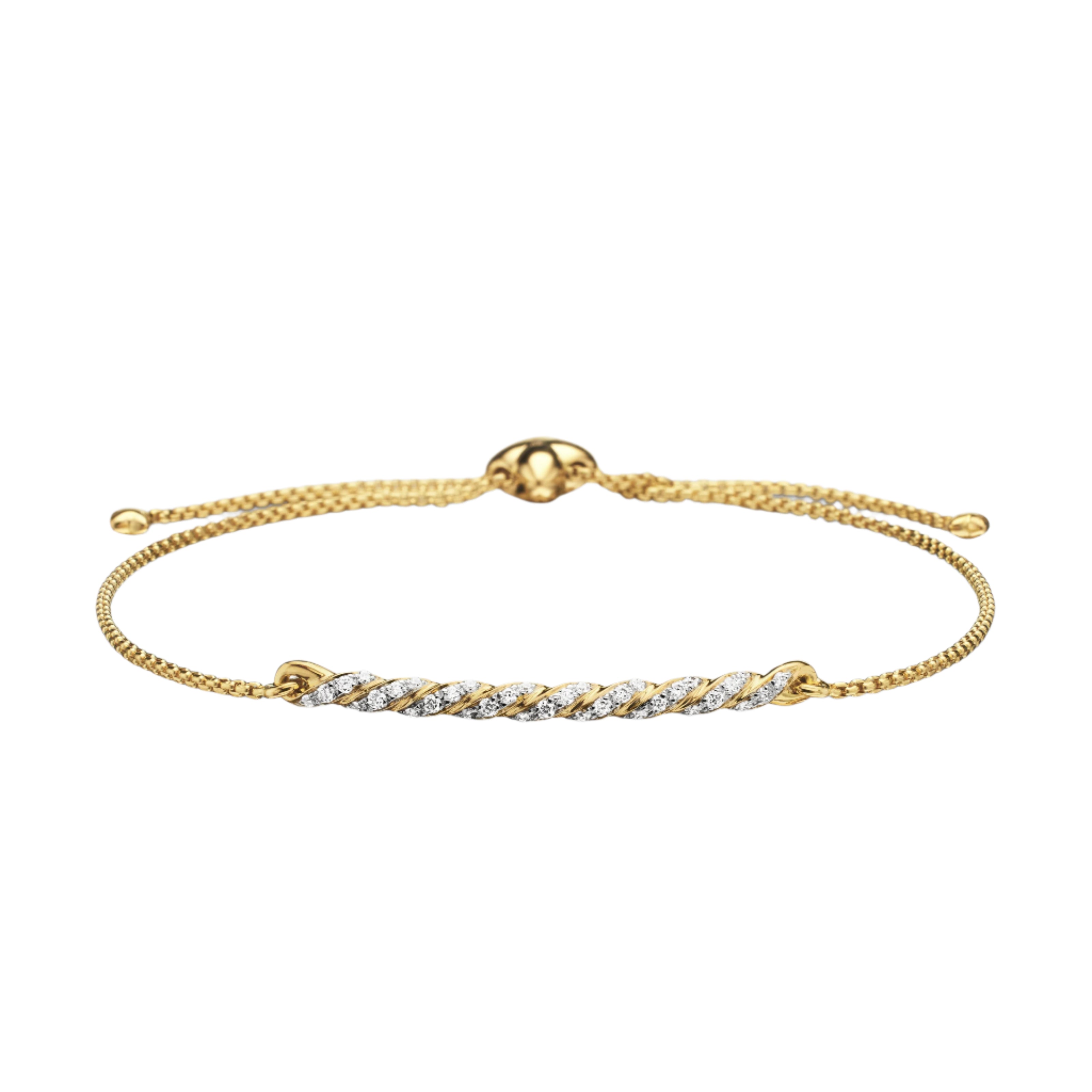 18K Gold Diamond Bracelet for Women