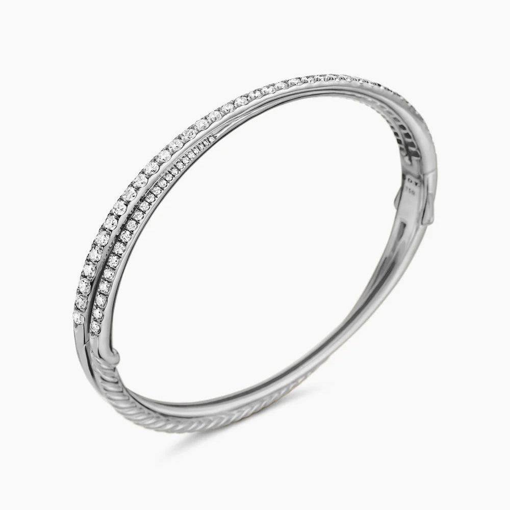 18K White Gold Diamond Bracelet for Women