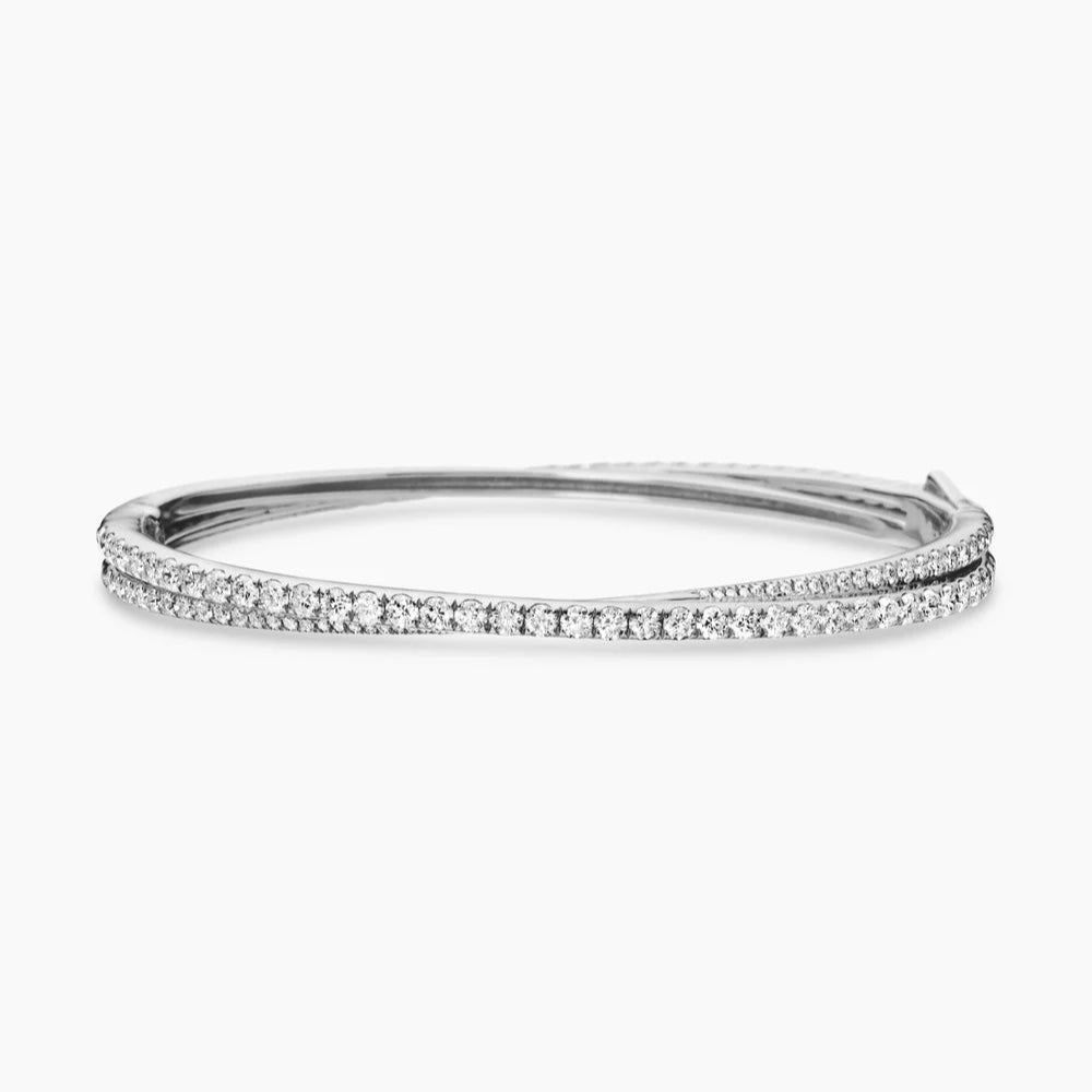 18K White Gold Diamond Bracelet for Women
