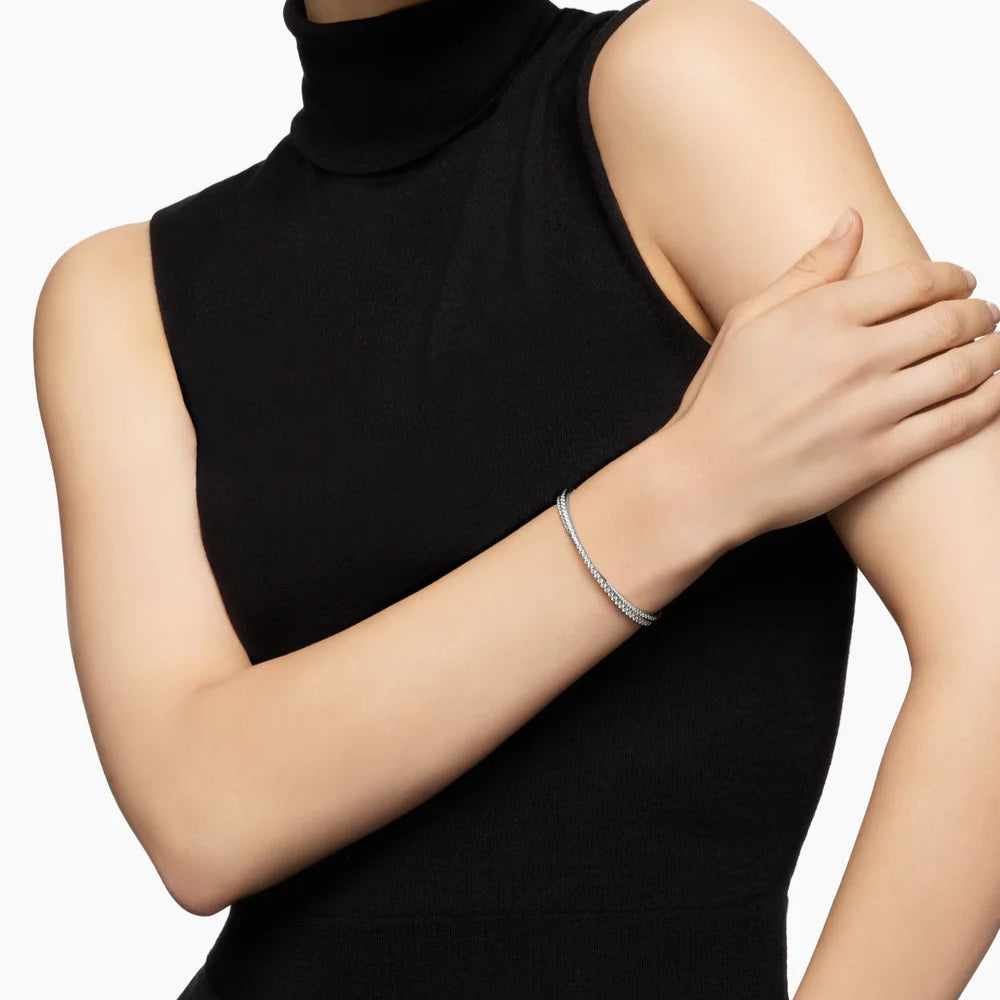 18K White Gold Diamond Bracelet for Women