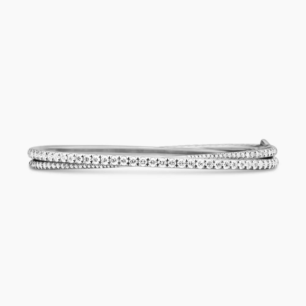 Platinum 18K White Gold Diamond Bracelet for Women