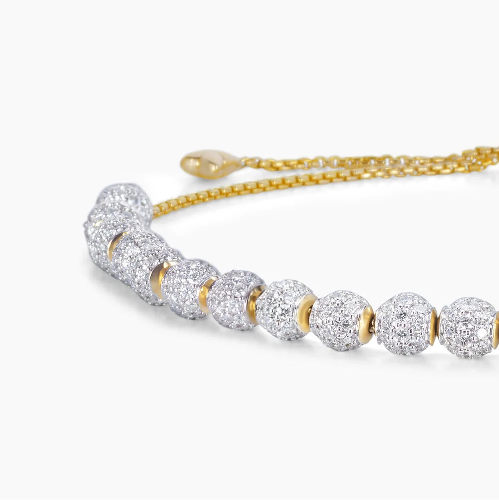18K Gold Diamond Bracelet for Women