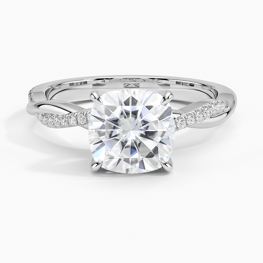 The cushion shape Diamond Engagement Ring