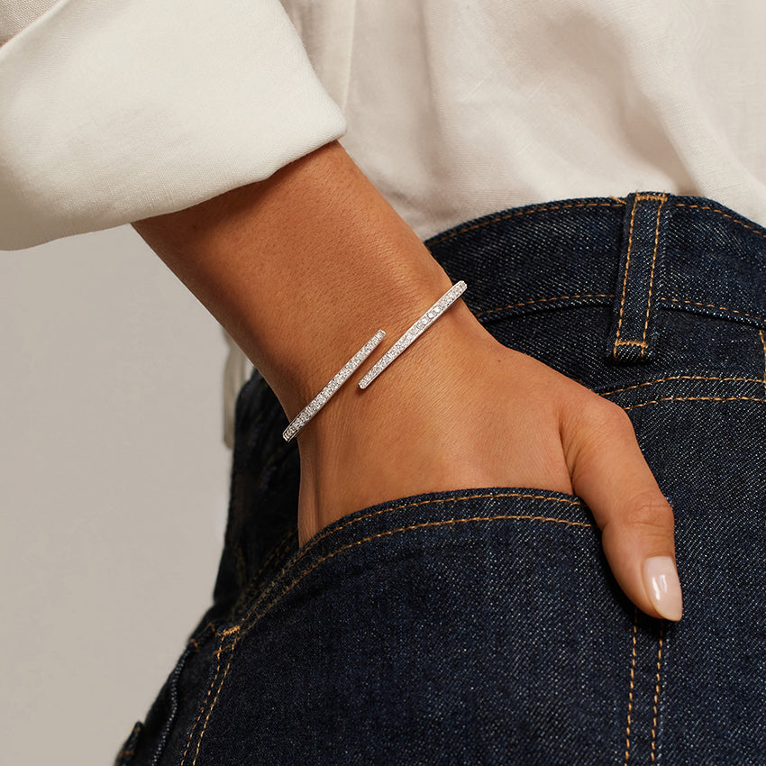 18K Gold Diamond Bracelet for Women