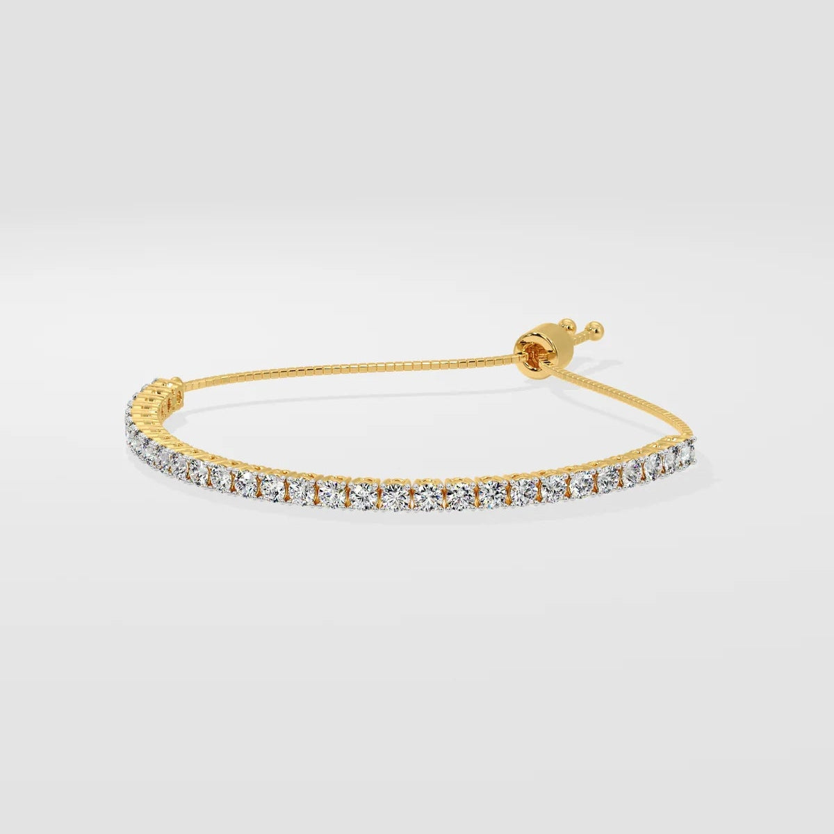 Golden Diamond Tennis Bracelet