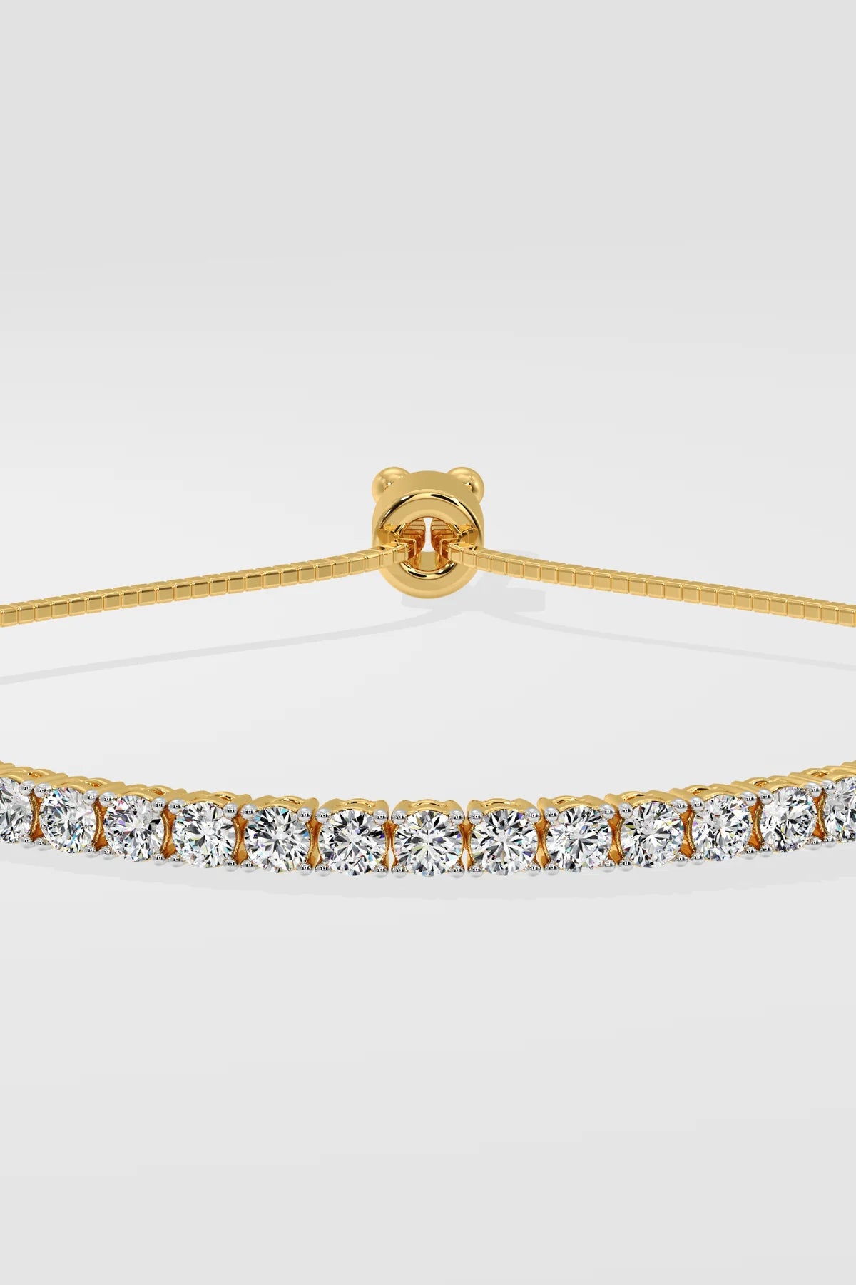 Golden Diamond Tennis Bracelet