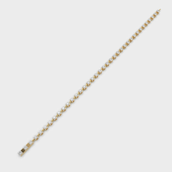 Classic Gold Diamond Tennis Bracelet