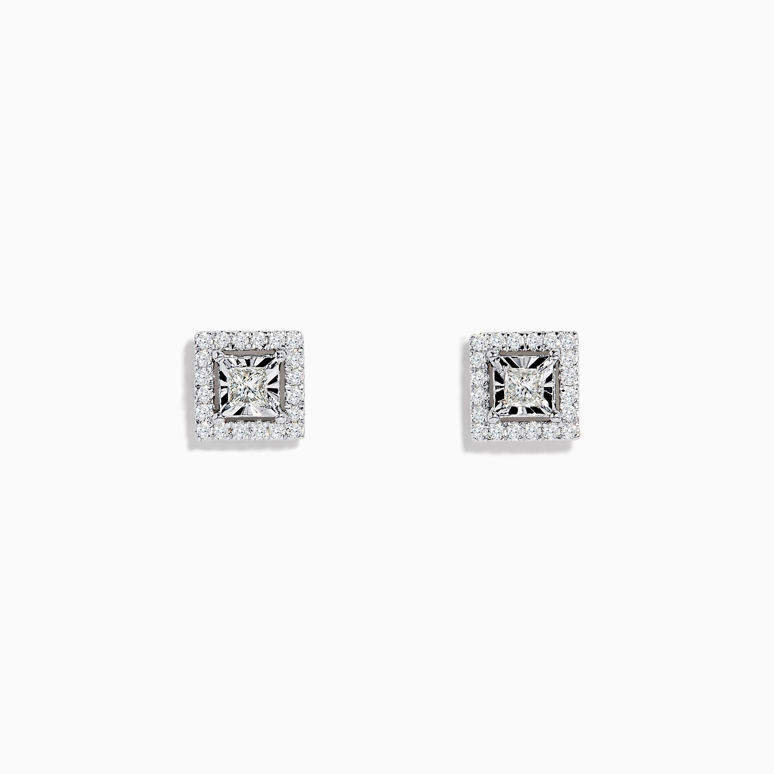 14K solid gold diamond hoop earrings for women with brilliant round-cut diamonds, perfect for luxury everyday wear.