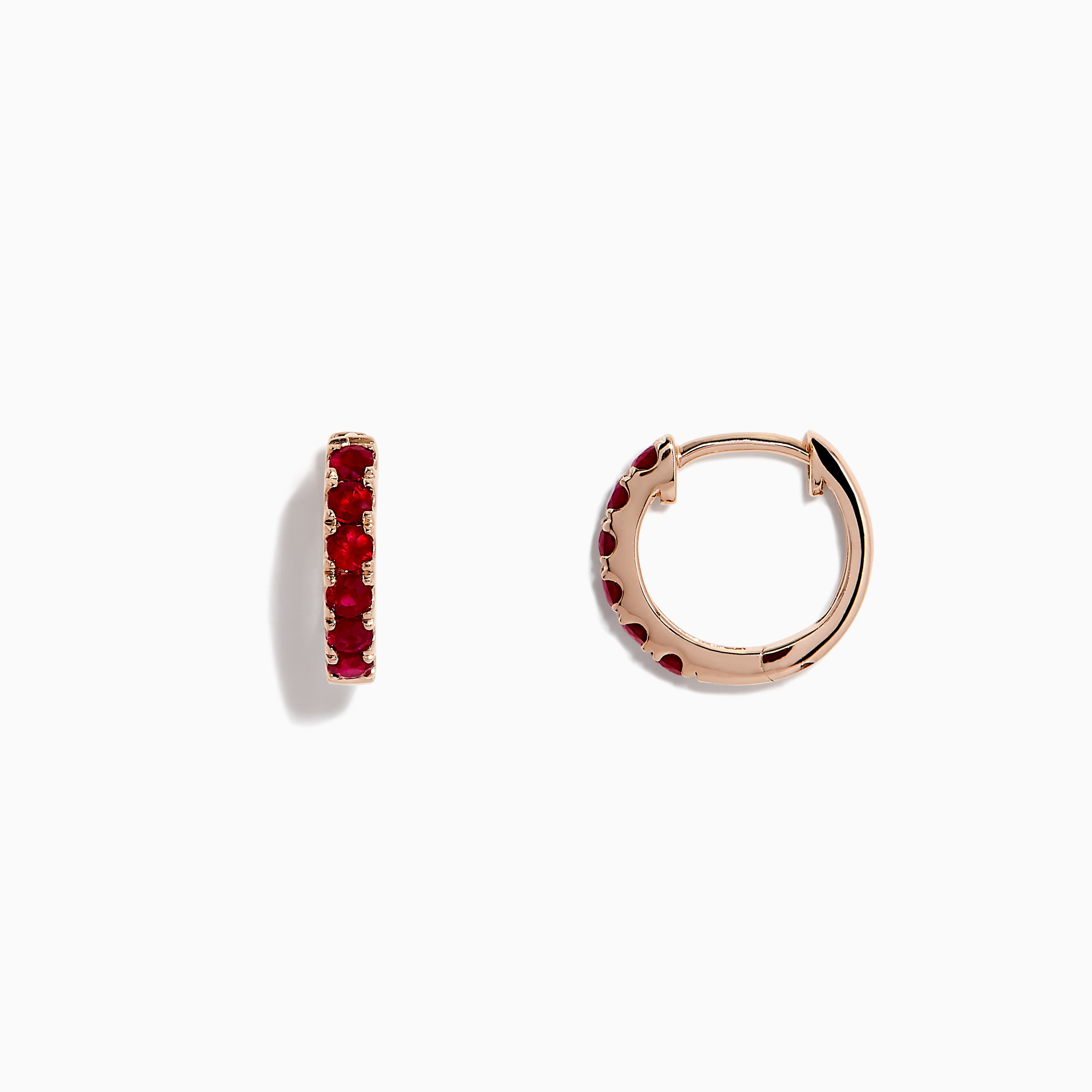 14K solid gold diamond hoop earrings for women with brilliant round-cut diamonds, perfect for luxury everyday wear.