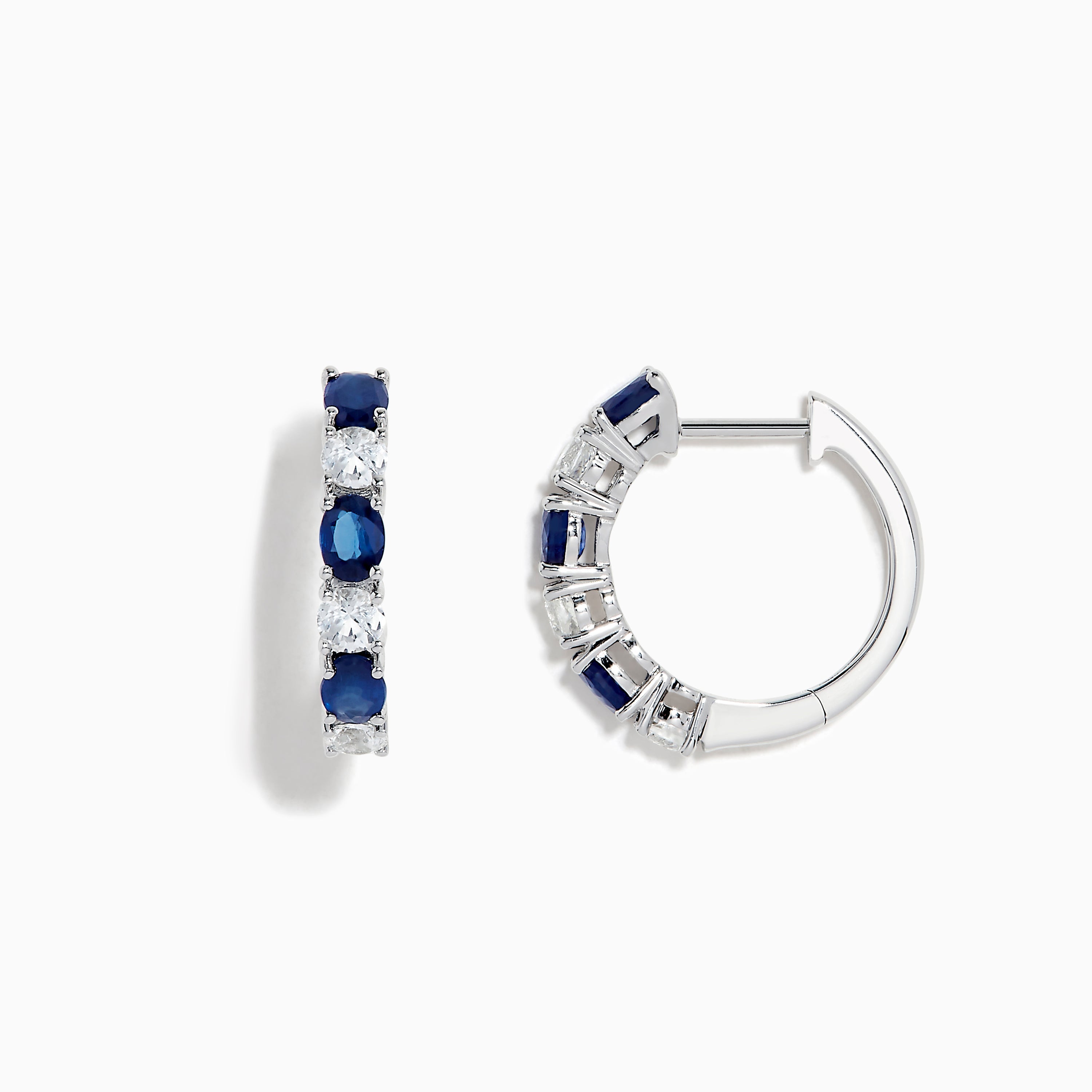 14K solid gold diamond hoop earrings for women with brilliant round-cut diamonds, perfect for luxury everyday wear.
