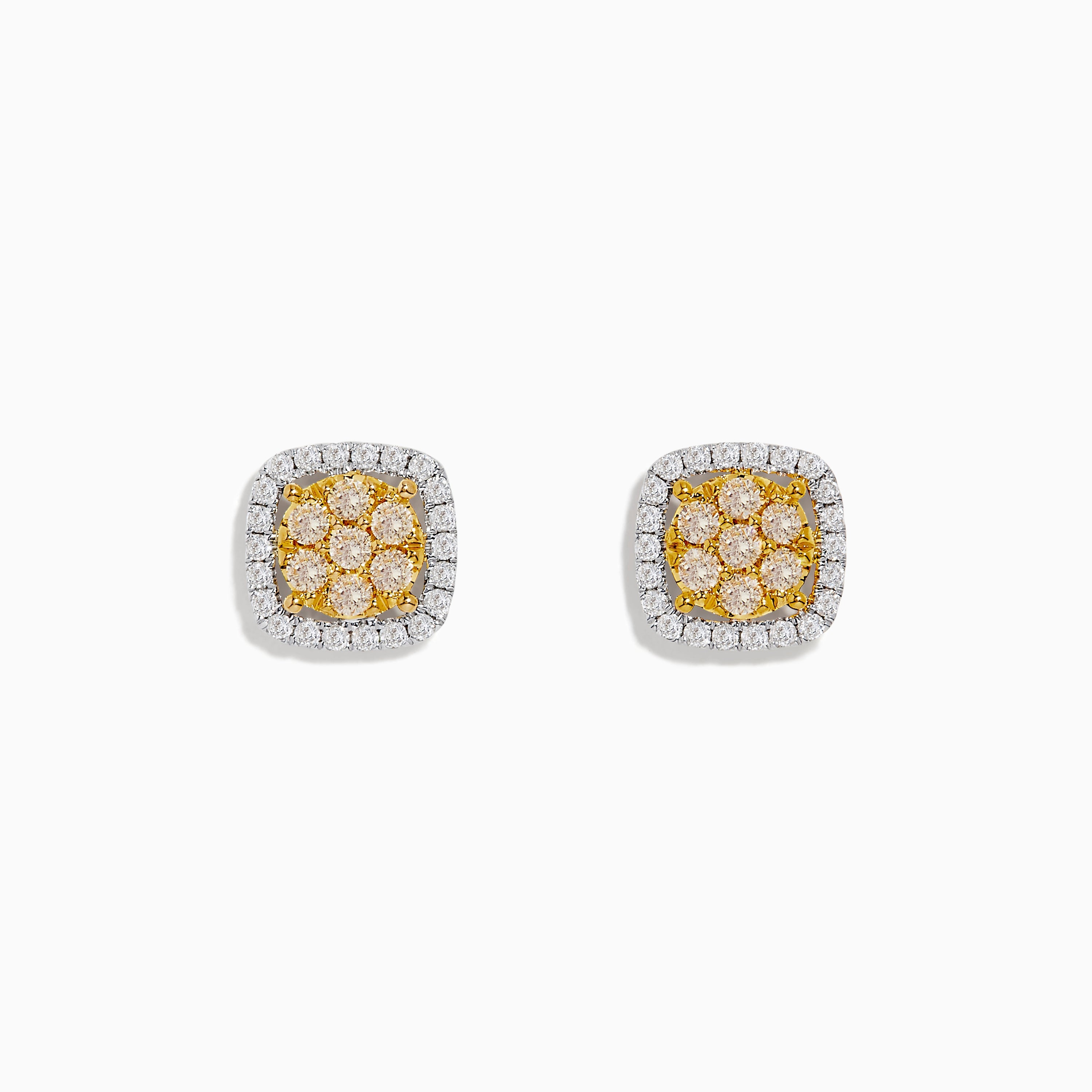 14K solid gold diamond hoop earrings for women with brilliant round-cut diamonds, perfect for luxury everyday wear.