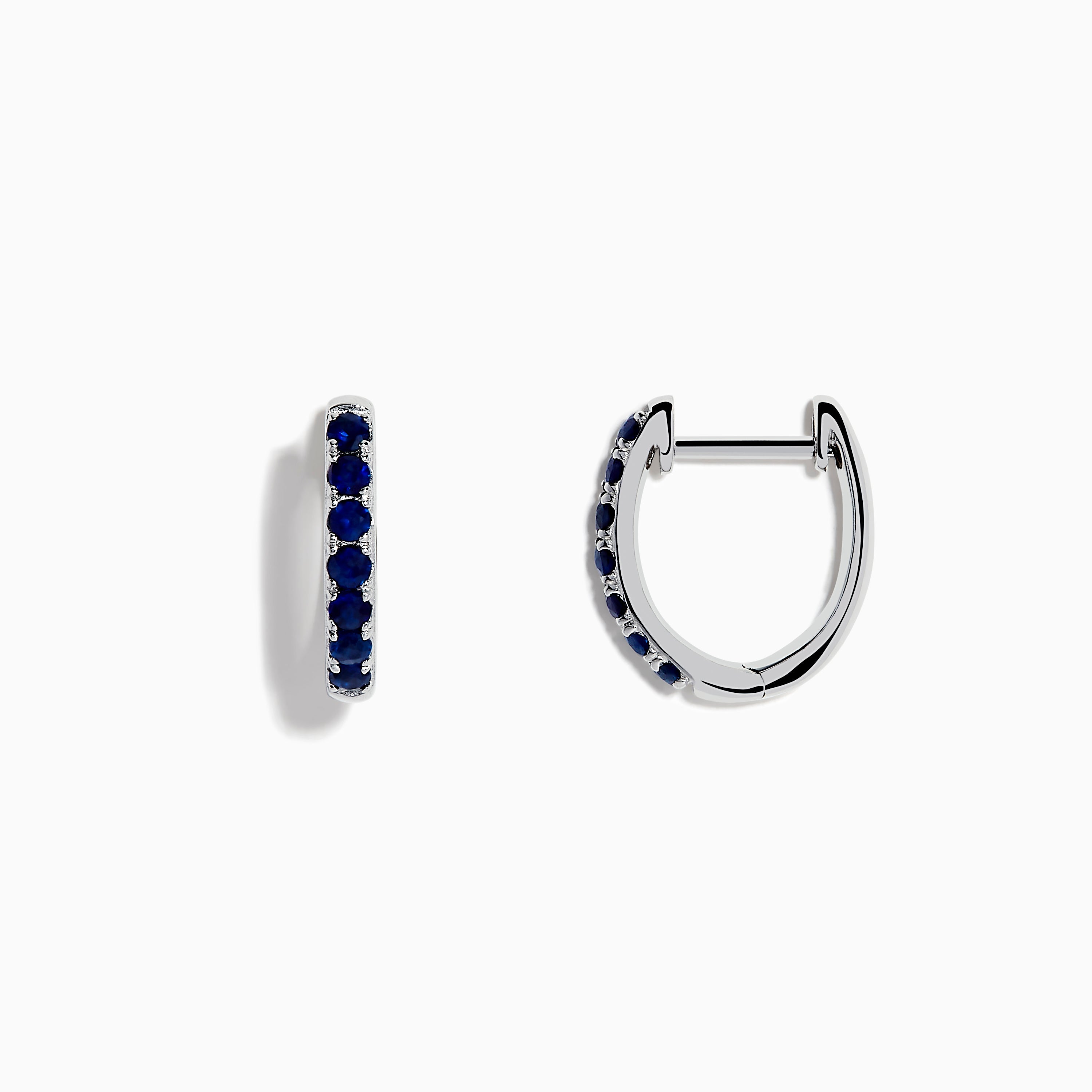 14K solid gold diamond hoop earrings for women with brilliant round-cut diamonds, perfect for luxury everyday wear.