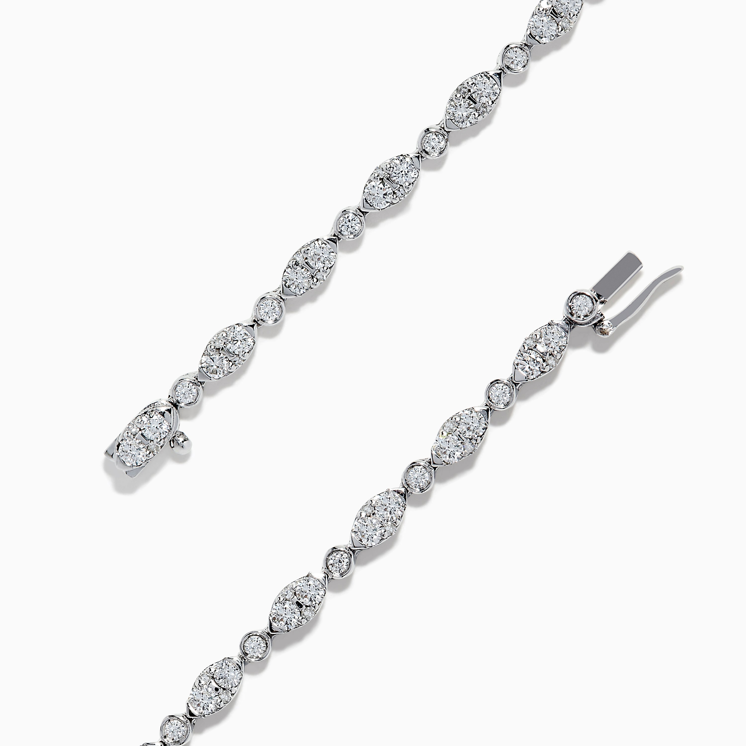 Classique 14K White Gold Diamond Bracelet