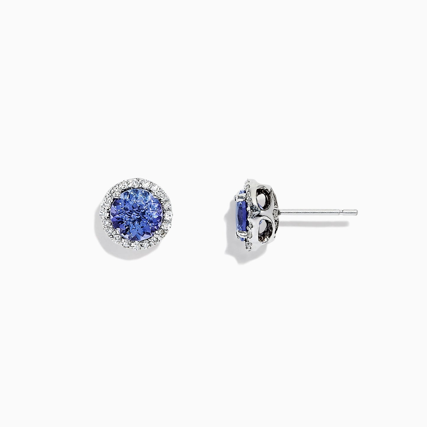 14K solid gold diamond hoop earrings for women with brilliant round-cut diamonds, perfect for luxury everyday wear.