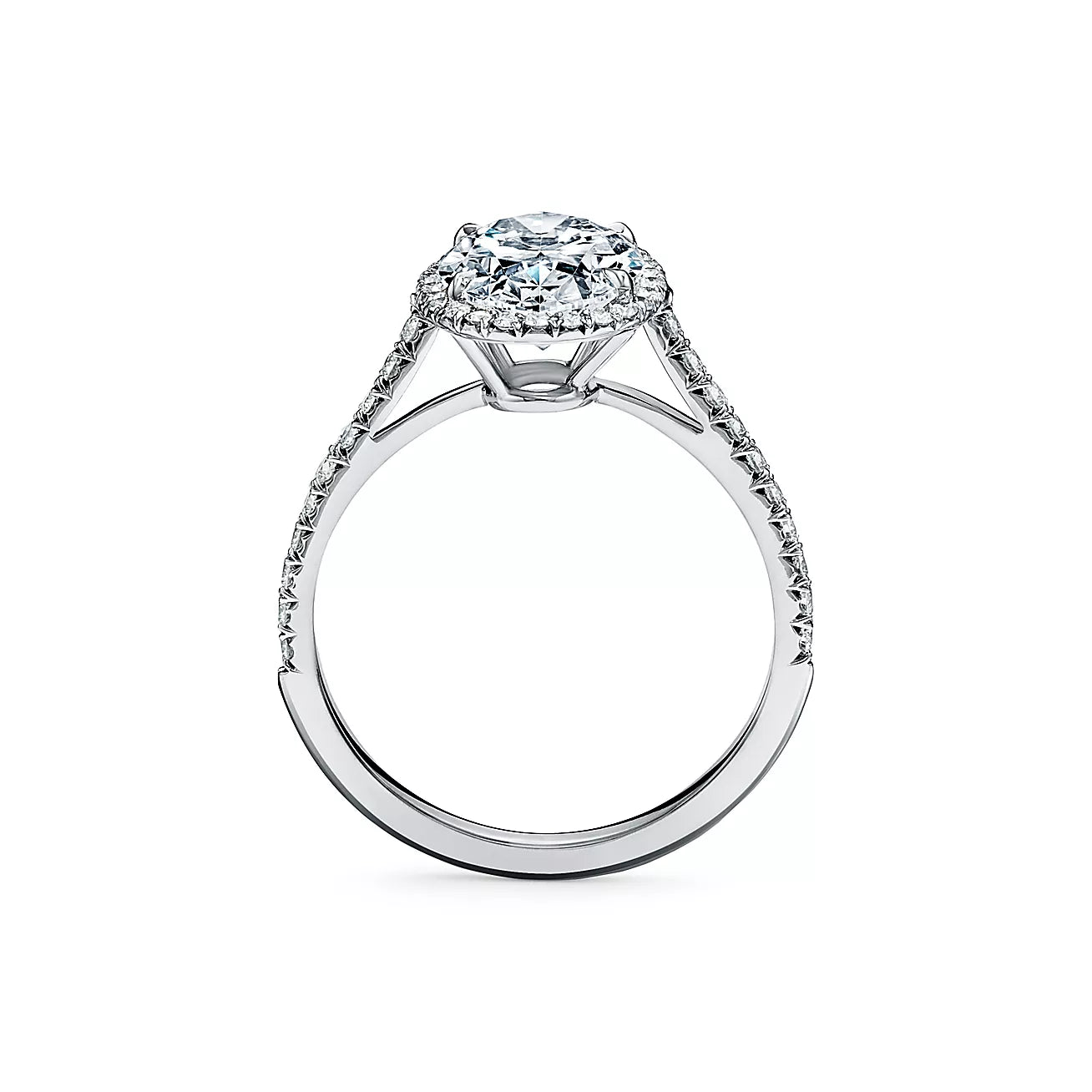 Oval Halo Engagement Ring 14k Gold