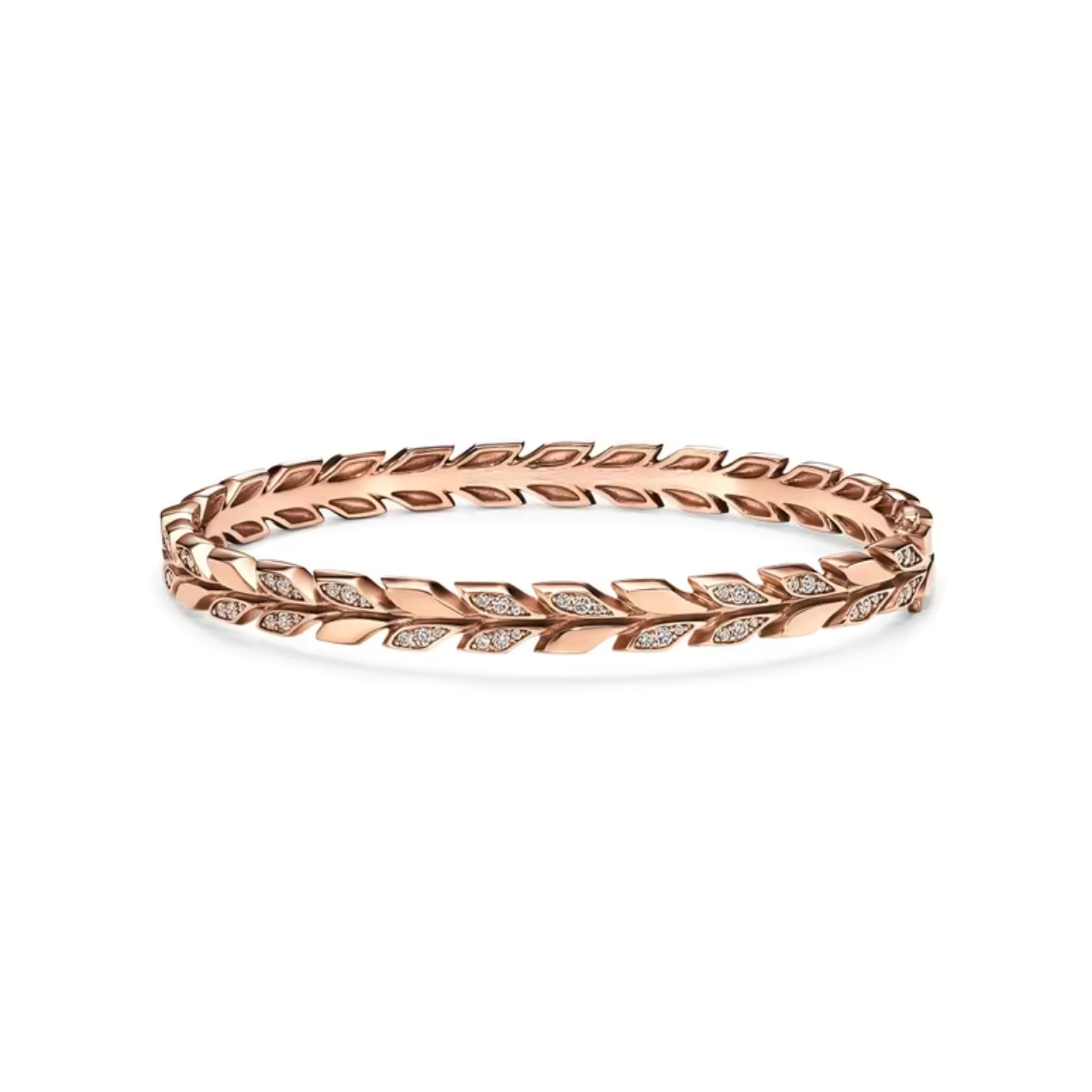 18K Rose Gold Diamond Bracelet for Women