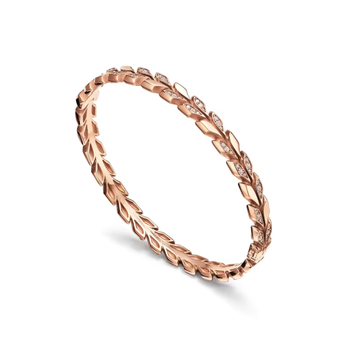 18K Rose Gold Diamond Bracelet for Women