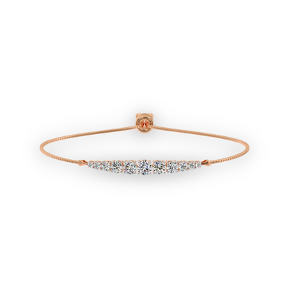 Radiant Rose Diamond Bracelet