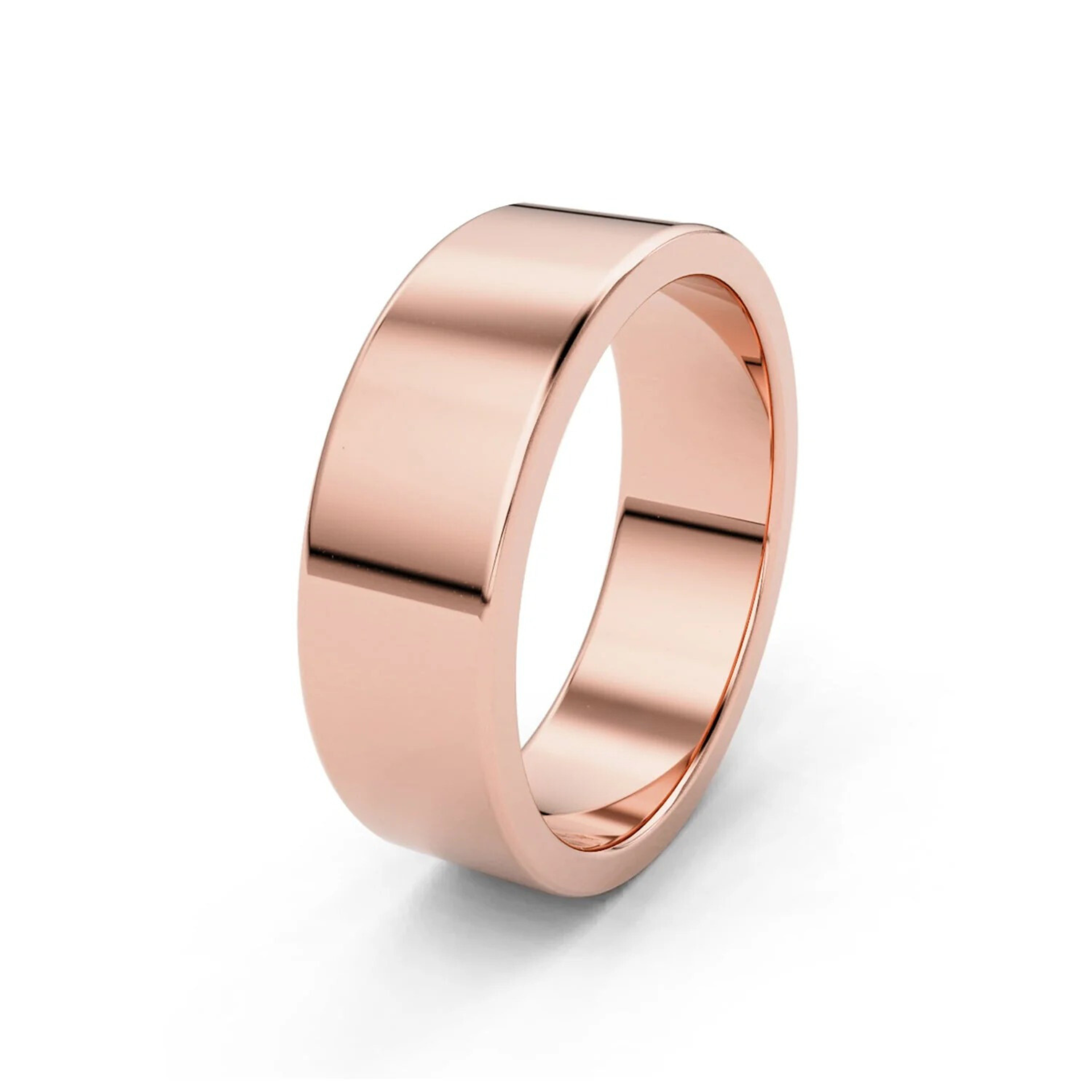 6mm Flat Forever Wedding Band, 14k Gold