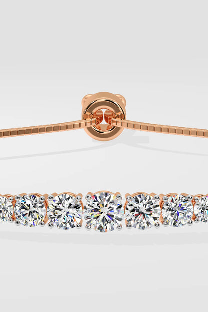 Radiant Rose Diamond Bracelet