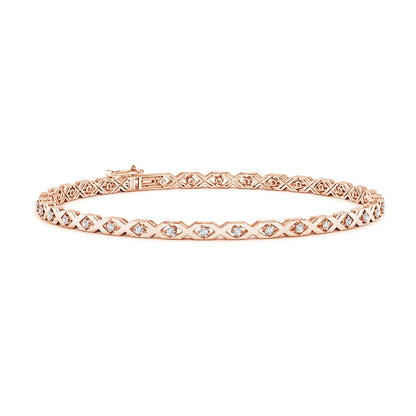 18K Gold Diamond Bracelet for Men