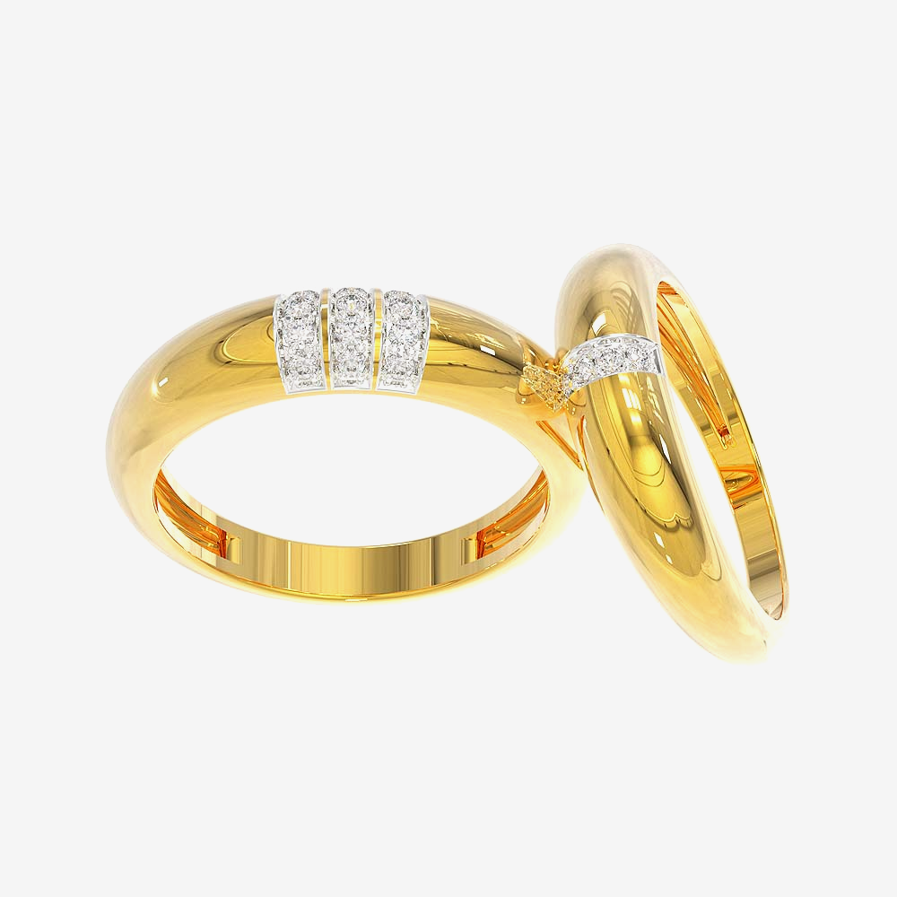 Couple Gold Diamond Ring