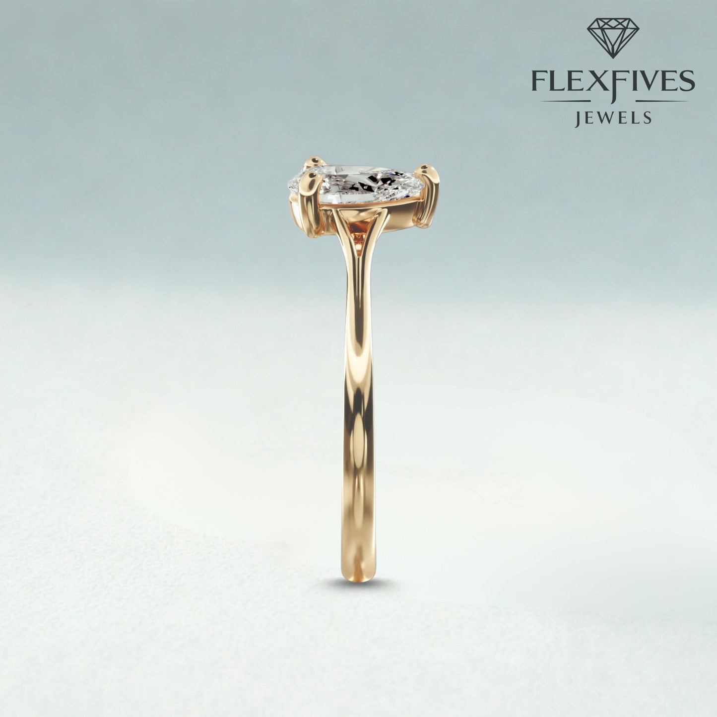 1.50 CT Pear Moissanite Diamond Solitaire Engagement Ring , Pear Certified Diamond Solitaire Wedding Ring Gift For Her