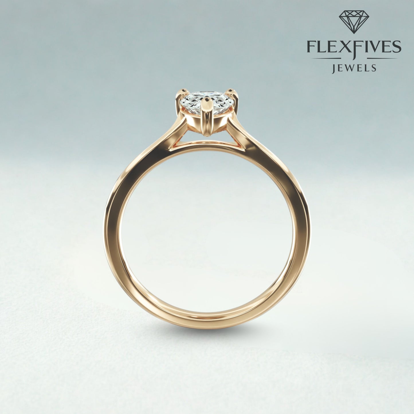 1.50 CT Pear Moissanite Diamond Solitaire Engagement Ring , Pear Certified Diamond Solitaire Wedding Ring Gift For Her