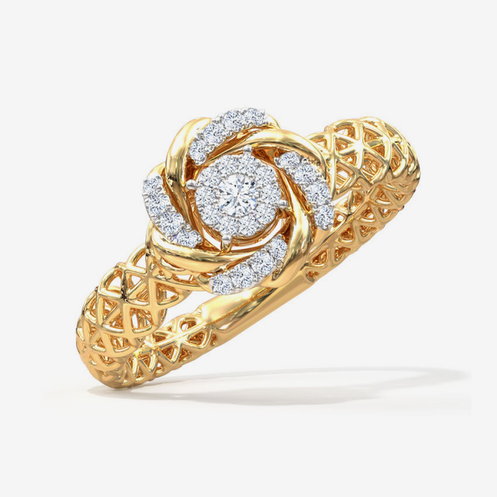 Pure Real 925 Sterling Gold Ring