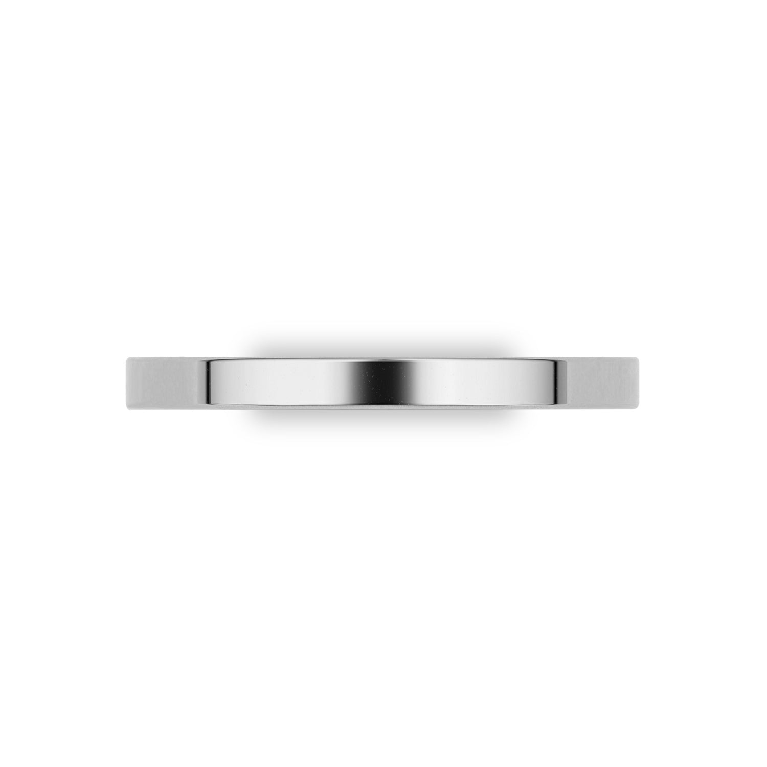 2mm Flat Forever Wedding Band, 14k Gold