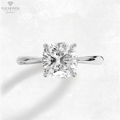 Cushion Cut 1.50 ct Moissanite diamond Engagement Ring, Cushion Cut Ring,Gold Bridal Ring, Diamond Promise Ring,Anniversary Ring (GOLD RING)