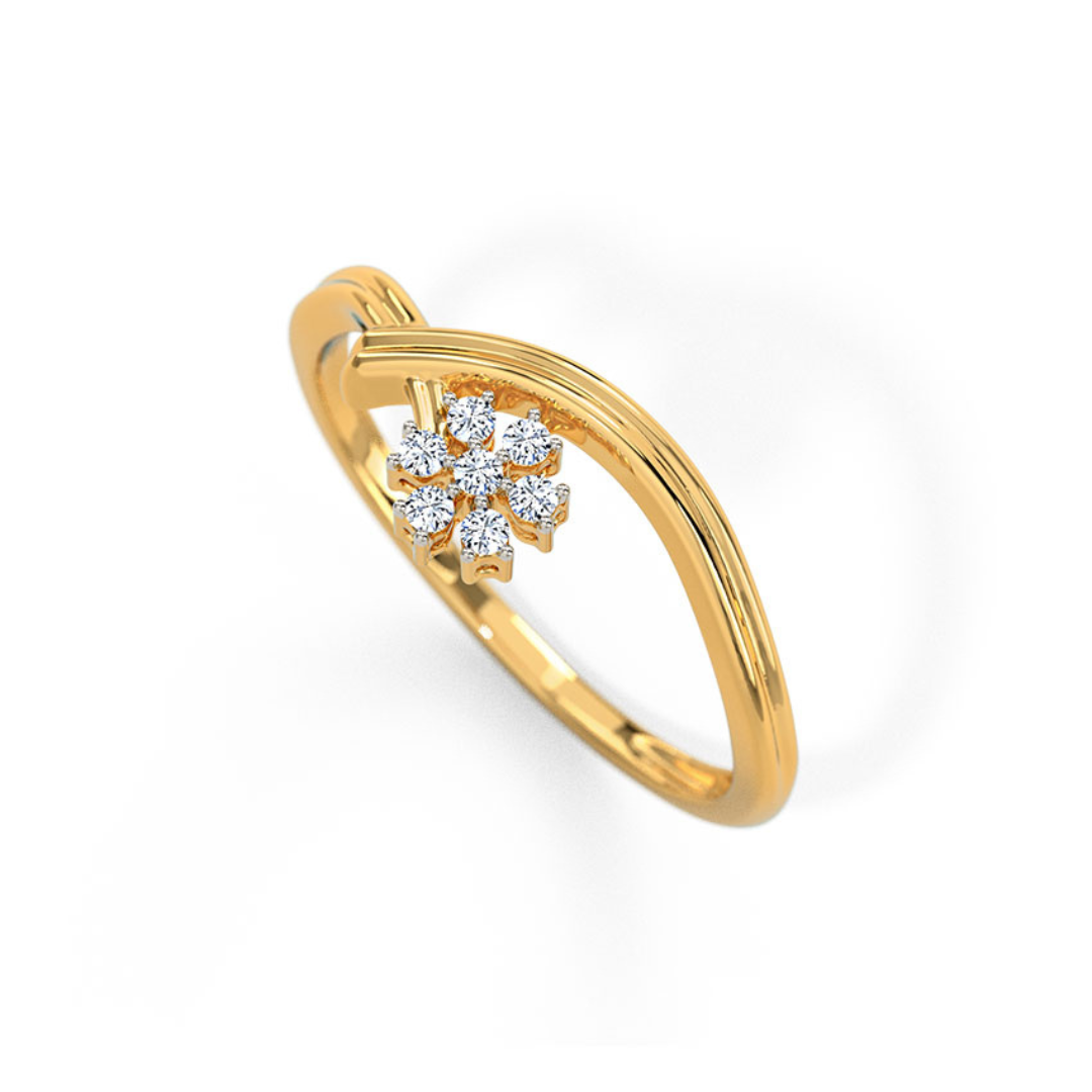 Floral Hold Diamond Ring – Elegant Flower-Inspired