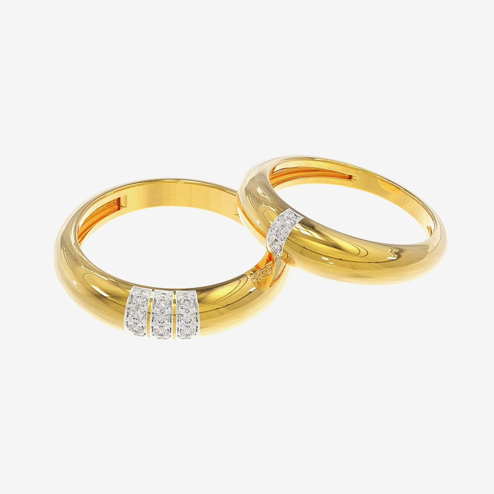 Gold & Diamond Bloom Zirconia