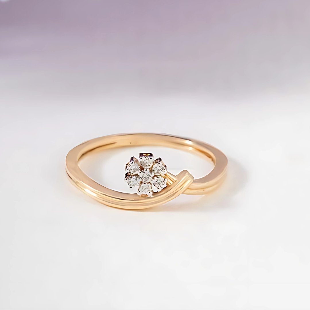 Floral Hold Diamond Ring – Elegant Flower-Inspired