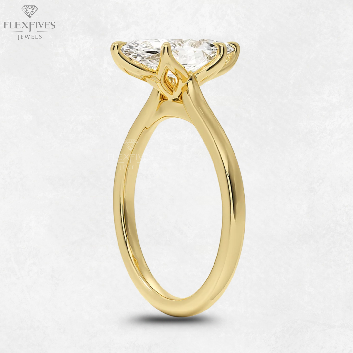 Marquise Cut Moissanite Diamond Engagement Ring 1.0 TO 3.0 CT Marquise Cut Moissanite Diamond Ring Diamond Promise Ring