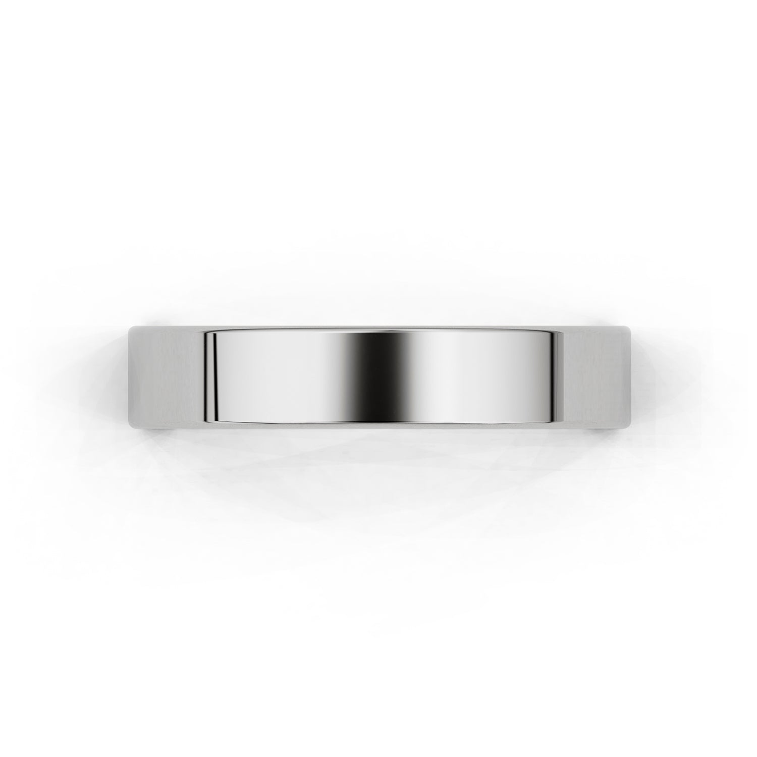 4mm Flat Forever Wedding Band, 14k Gold