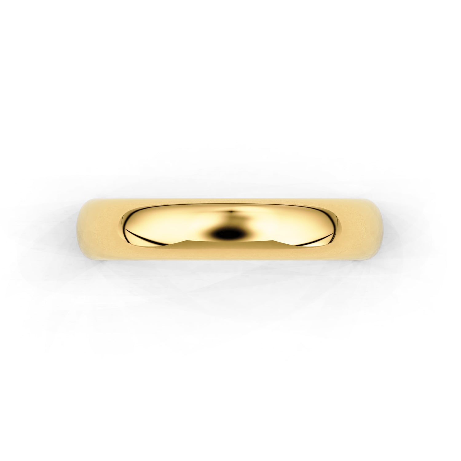 4mm Half-Round Forever Wedding Band in 14k Gold