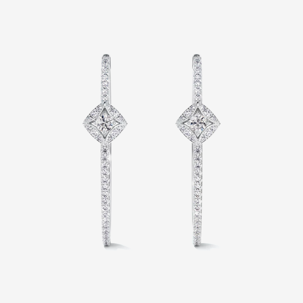 Diamond And Gold Earrings